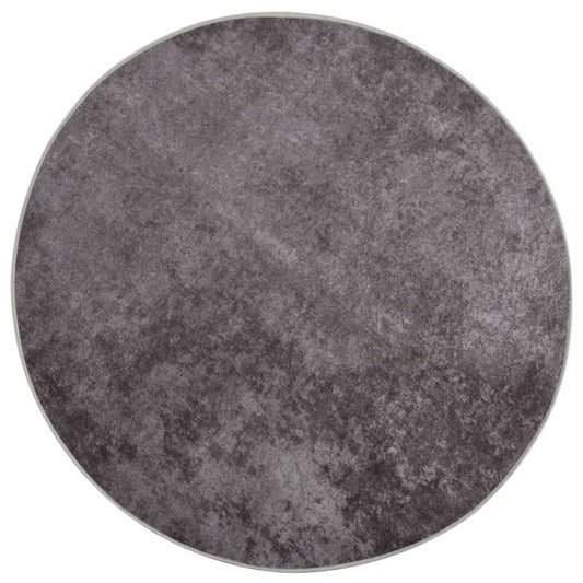 Rug Washable Grey Ø 200 cm
