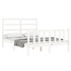 Bed Frame without Mattress White 140x200 cm Solid Wood Pine