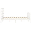 Bed Frame without Mattress White 140x200 cm Solid Wood Pine