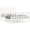 Bed Frame without Mattress White 140x200 cm Solid Wood Pine