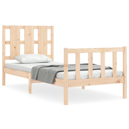 Bed Frame without Mattress 100x200 cm Solid Wood Pine