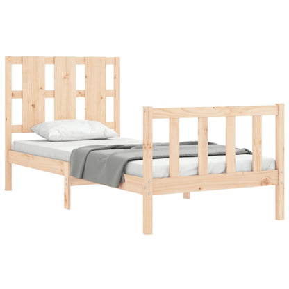 Bed Frame without Mattress 100x200 cm Solid Wood Pine