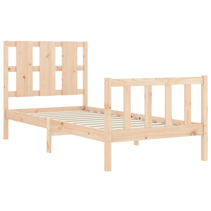 Bed Frame without Mattress 100x200 cm Solid Wood Pine