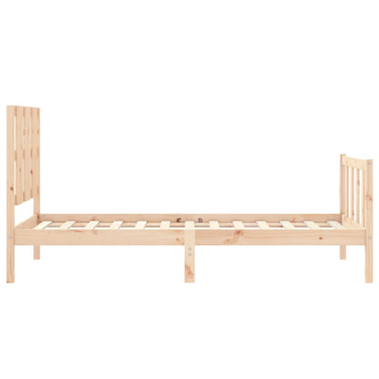 Bed Frame without Mattress 100x200 cm Solid Wood Pine