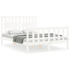 Bed Frame without Mattress White 140x200 cm Solid Wood Pine