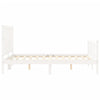 Bed Frame without Mattress White 140x200 cm Solid Wood Pine