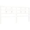 Bed Frame without Mattress White 200x200 cm Solid Wood Pine