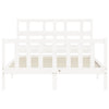 Bed Frame without Mattress White 140x200 cm Solid Wood Pine
