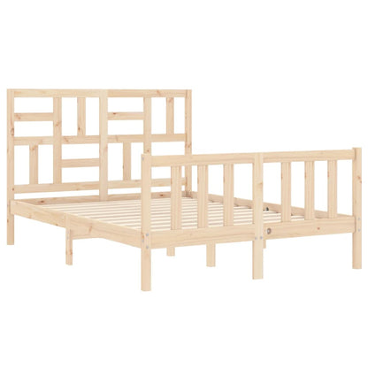 Bed Frame | Natural | Solid Pinewood | Double | Bed Frame | Rectangular