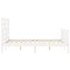Bed Frame without Mattress White 140x200 cm Solid Wood Pine