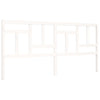 Bed Frame without Mattress White 200x200 cm Solid Wood Pine