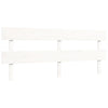 Bed Frame without Mattress White 200x200 cm Solid Wood Pine