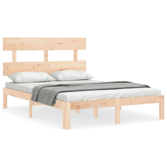 Bed Frame without Mattress Small Double Solid Wood Pine