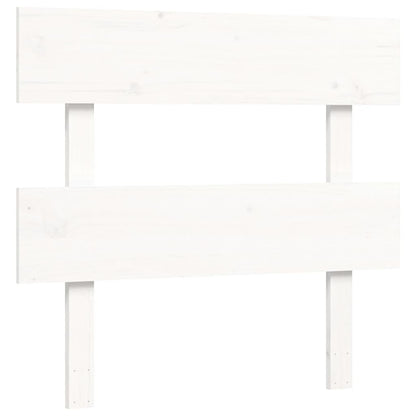 Bed Frame without Mattress White 100x200 cm Solid Wood Pine