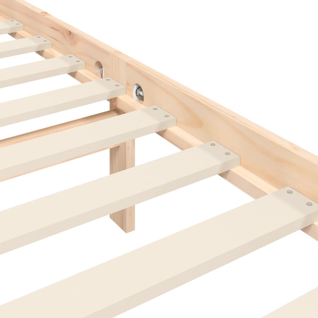 Bed Frame | Natural Wood | Solid Pine Wood | King | Bed Frame