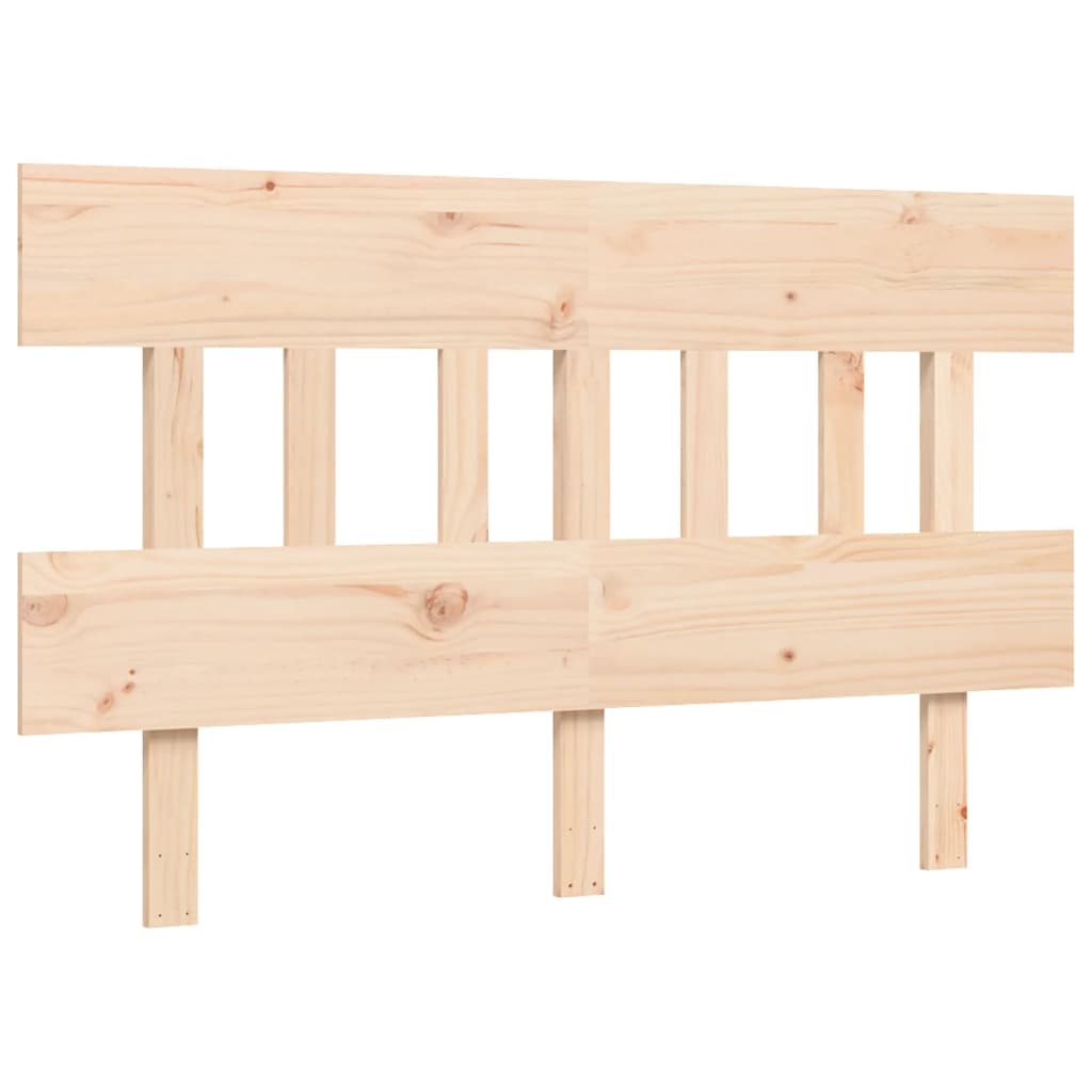 Bed Frame with Headboard Small Double Solid Wood