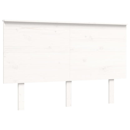 Bed Frame without Mattress White 120x200 cm Solid Wood Pine
