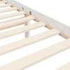 Bed Frame without Mattress White 200x200 cm Solid Wood