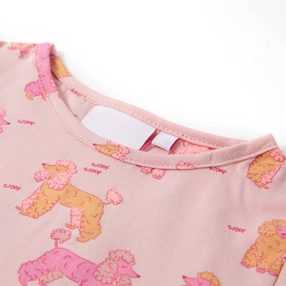 Kids' Pyjamas with Short Sleeves Light Pink 92