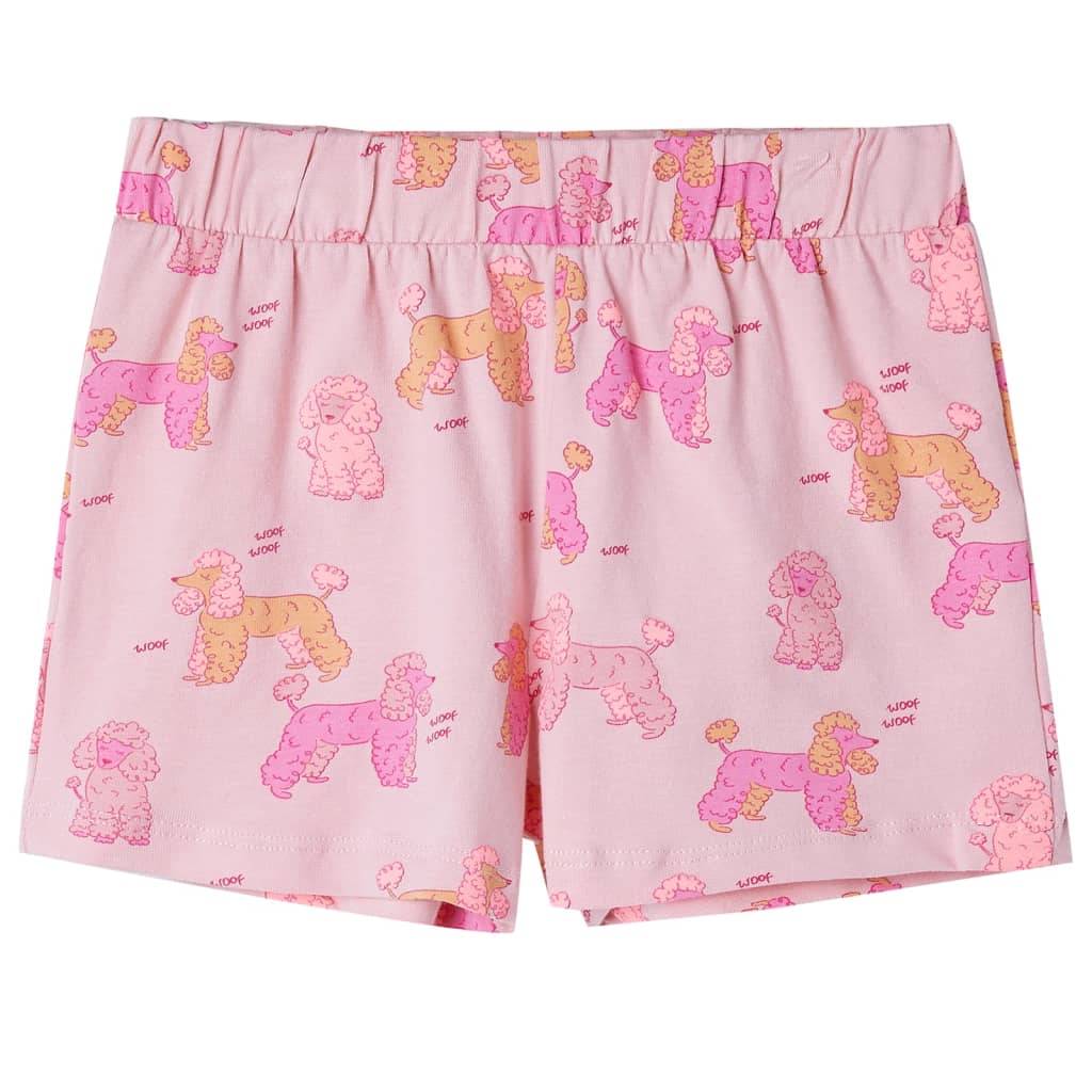 Kids' Pyjamas with Short Sleeves Light Pink 104