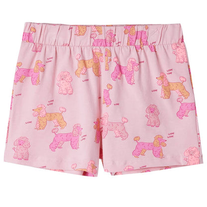 Kids' Pyjamas with Short Sleeves Light Pink 128