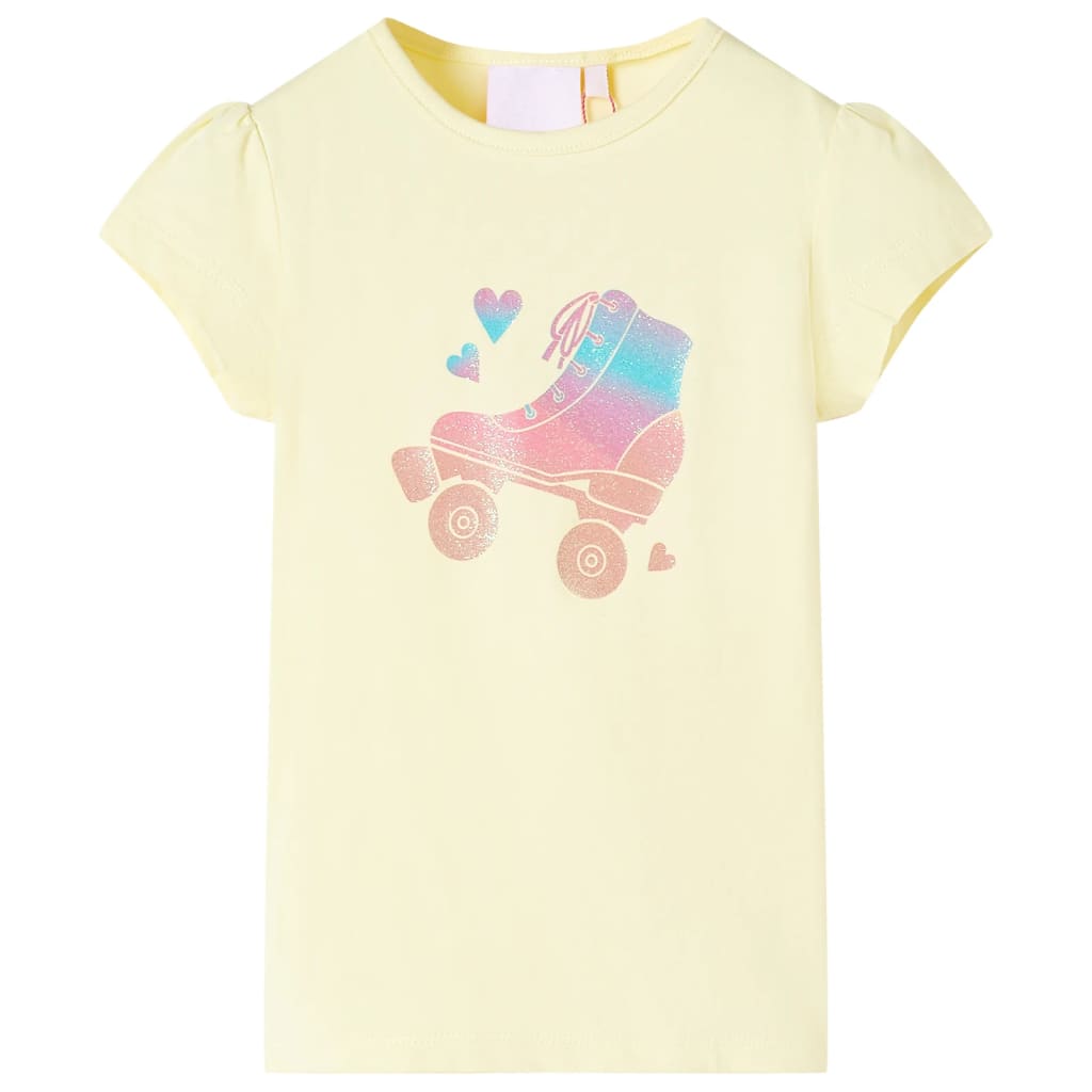 Kids' T-shirt Soft Yellow 128
