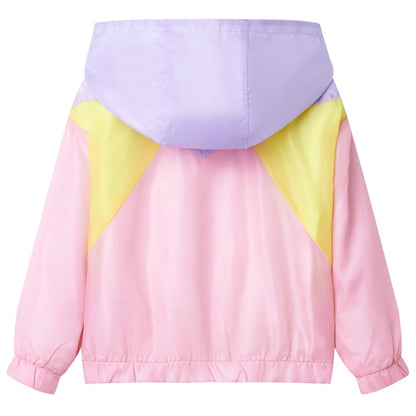 Kids' Hooded Jacket with Zip Multicolour 104