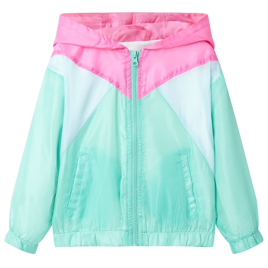 Kids' Hooded Jacket with Zip Multicolour 92