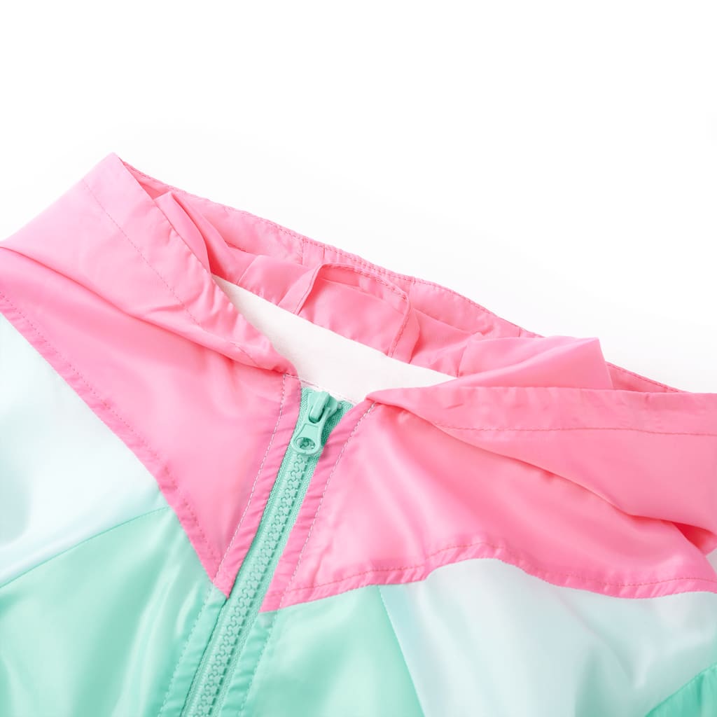 Kids' Hooded Jacket with Zip Multicolour 116