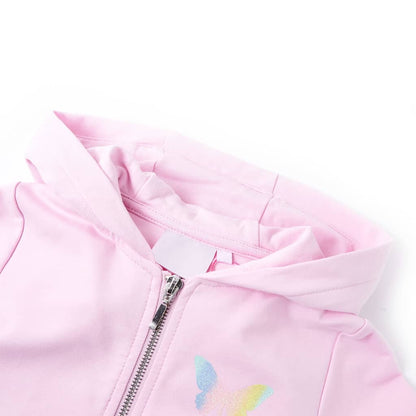 Kids' Hooded Sweatshirt Light Pink 92