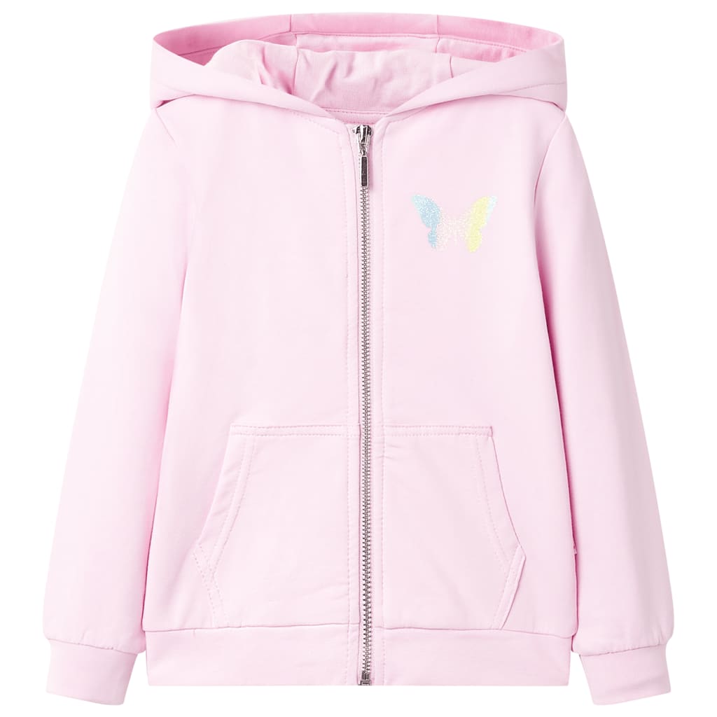 Kids' Hooded Sweatshirt Light Pink 116