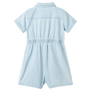 Kids' Onesie with Short Sleeves Soft Blue 116