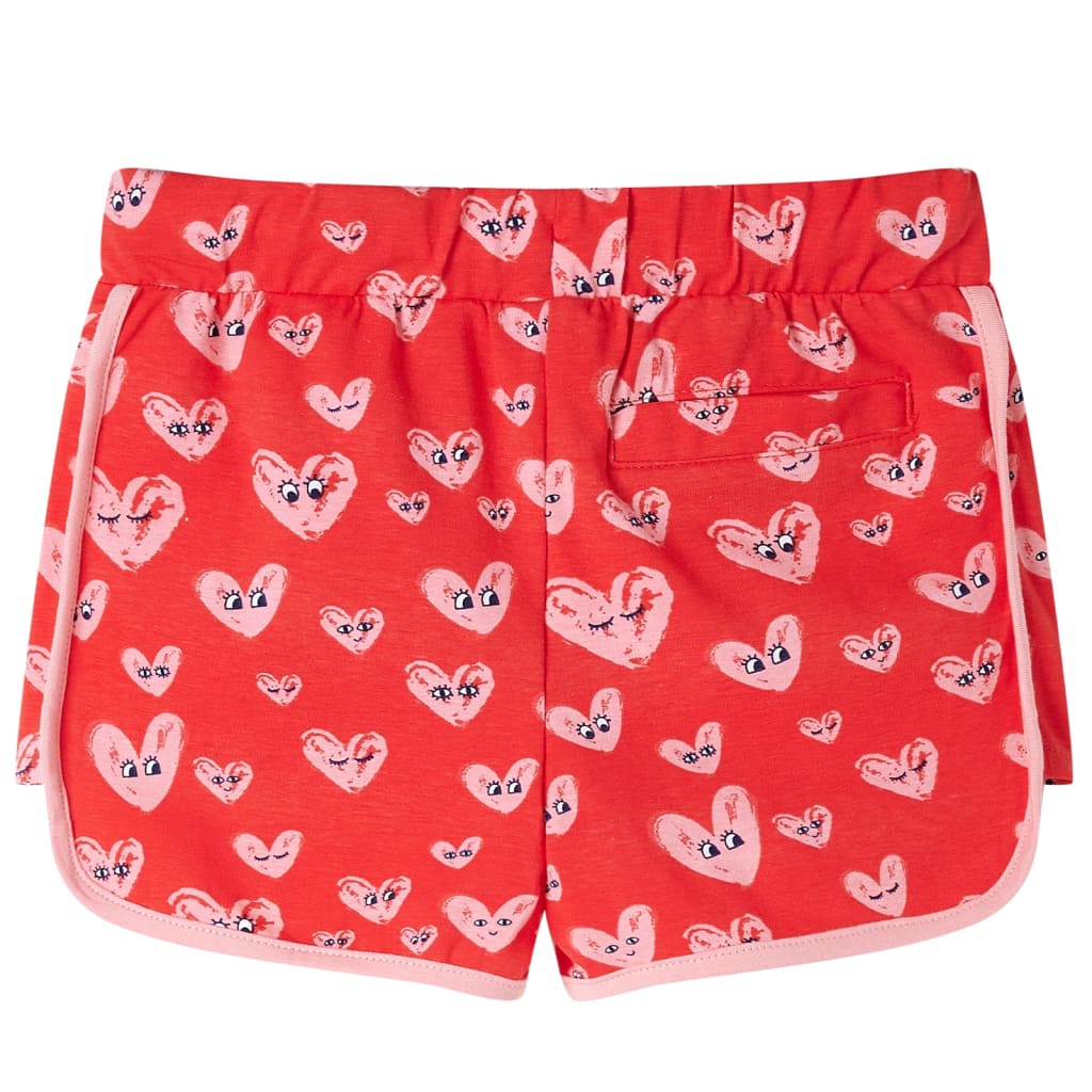 Kids' Shorts with Drawstring Red 140
