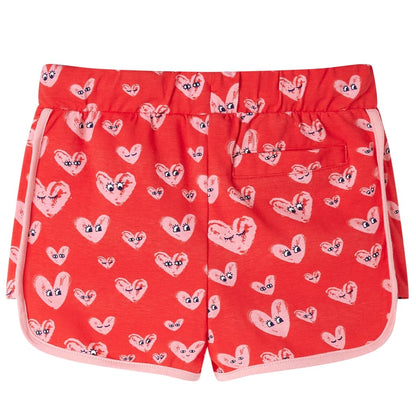 Kids' Shorts with Drawstring Red 140