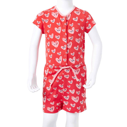 Kids' Playsuit Red 128