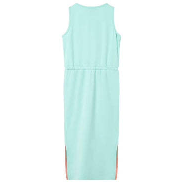 Kids' Dress with Drawstring Light Mint 116