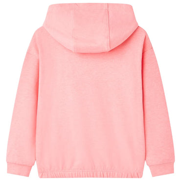 Kids' Hooded Sweatshirt Bright Pink 92