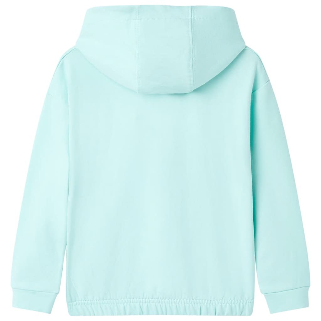 Kids' Hooded Sweatshirt Light Aqua 128