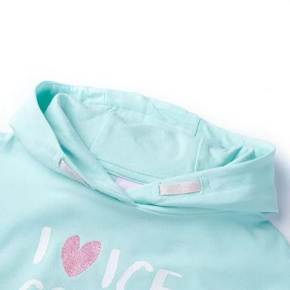 Kids' Hooded Sweatshirt Light Aqua 128