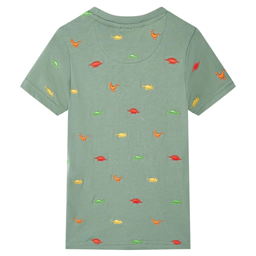 Kids' T-shirt with Short Sleeves Khaki 104
