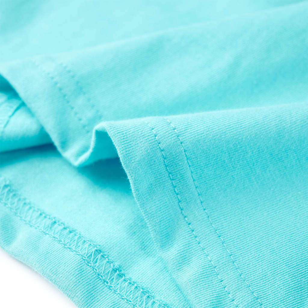 Kids' T-shirt with Short Sleeves Aqua 116