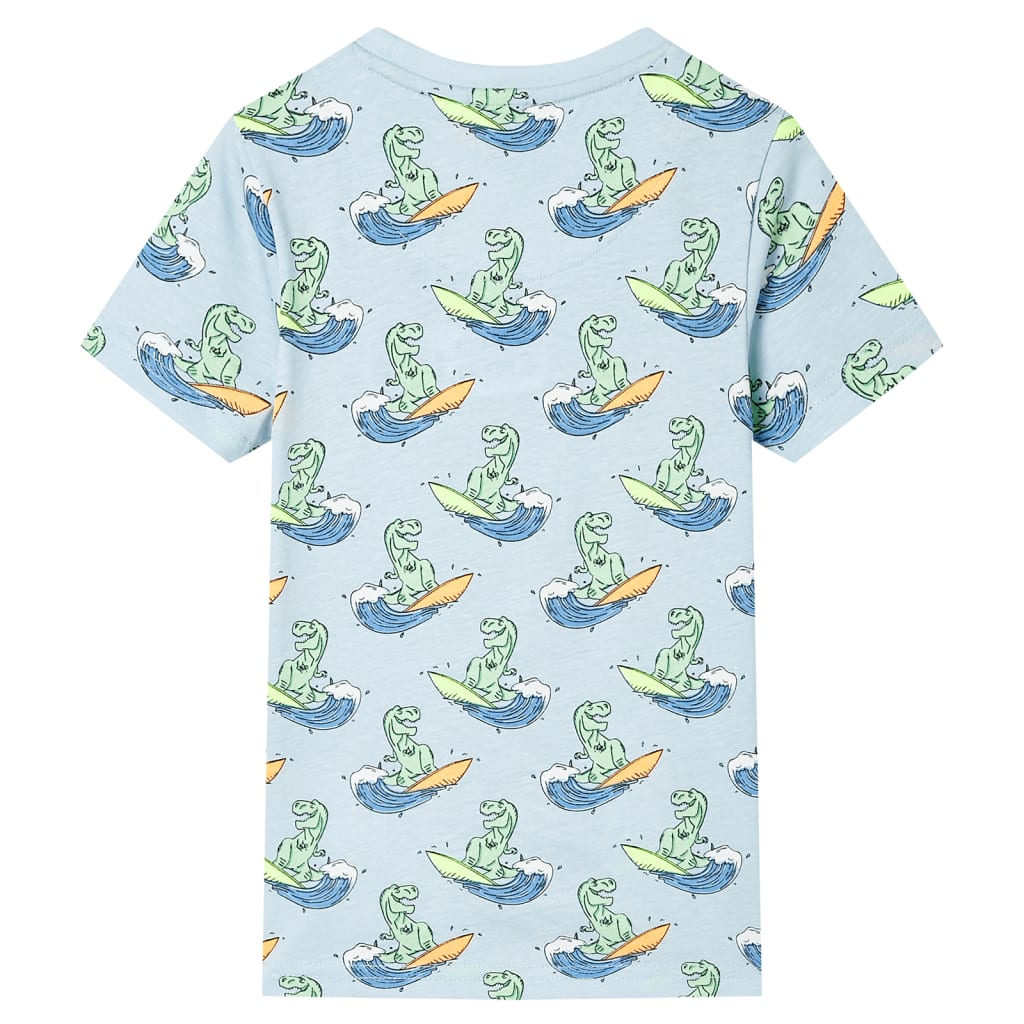 Kids' Pyjamas with Short Sleeves Light Blue 128
