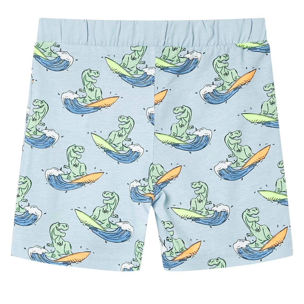 Kids' Pyjamas with Short Sleeves Light Blue 128