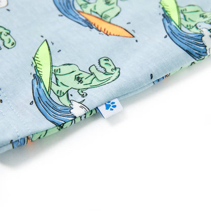 Kids' Pyjamas with Short Sleeves Light Blue 128