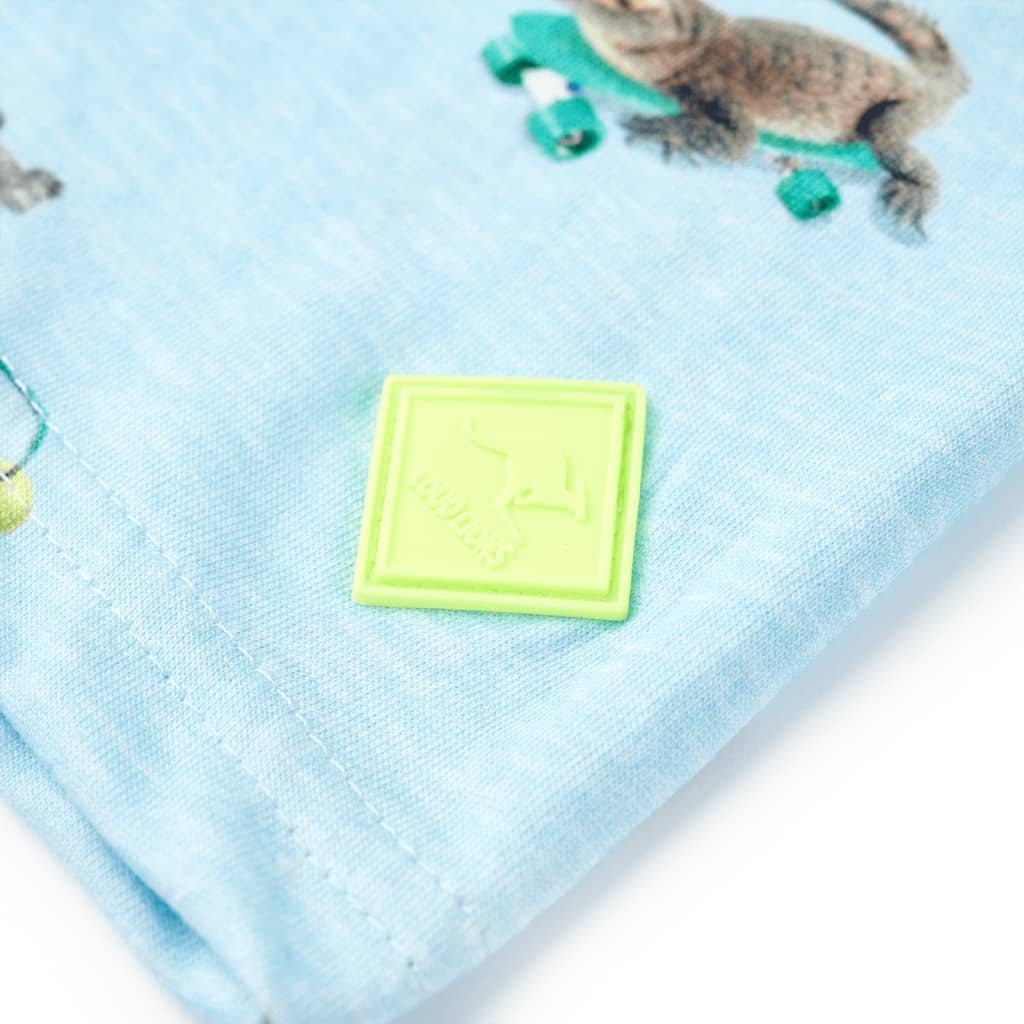 Kids' T-shirt Light Blue Melange 116