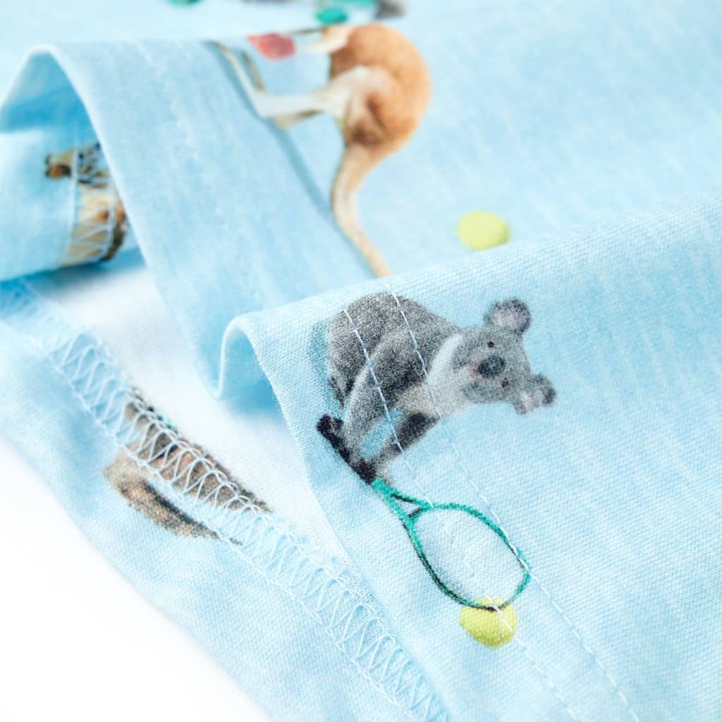 Kids' T-shirt Light Blue Melange 116