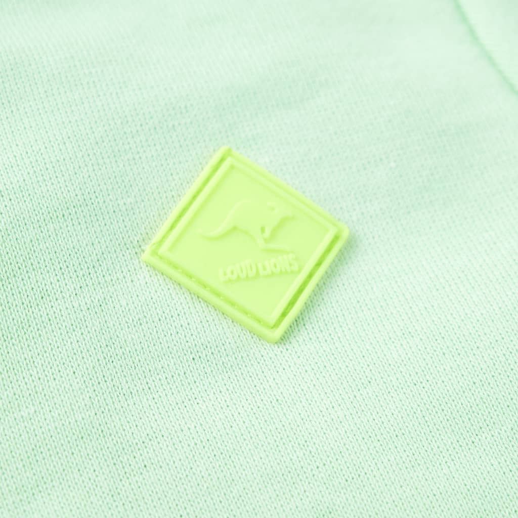 Kids' Hooded Sweatshirt with Zip Bright Green 116
