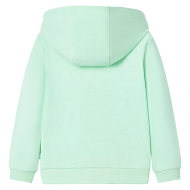 Kids' Hooded Sweatshirt with Zip Bright Green 140