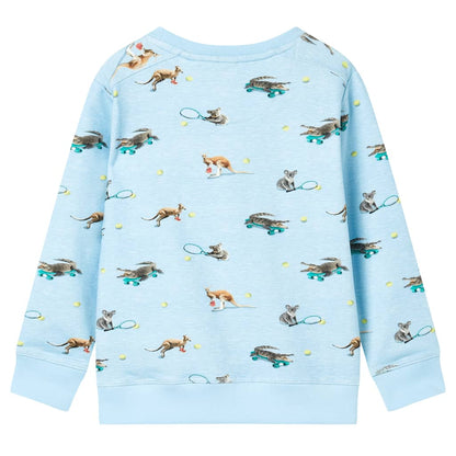 Kids' Sweatshirt Light Blue Melange 104