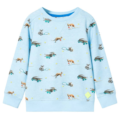 Kids' Sweatshirt Light Blue Melange 116